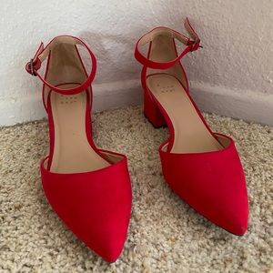 Red Mary Jane Heels